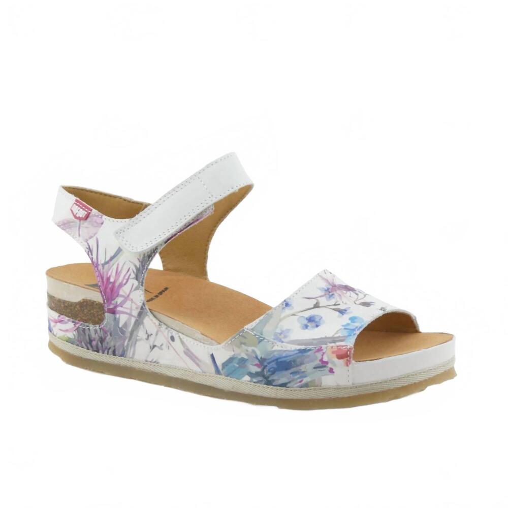 NEW ONFOOT women's 213 floral sandal in hielo/ice